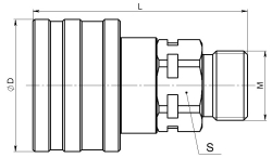 Півмуфта охоплююча QS 12F-CM
