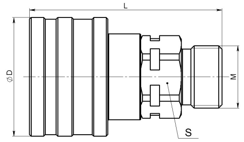 Півмуфта охоплююча QS 12F-CM