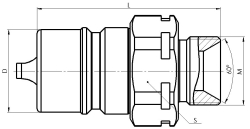 Півмуфта охоплювана QR 34M-CM