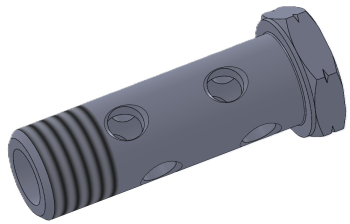 Болт Banjo подвійний (дюймовий)