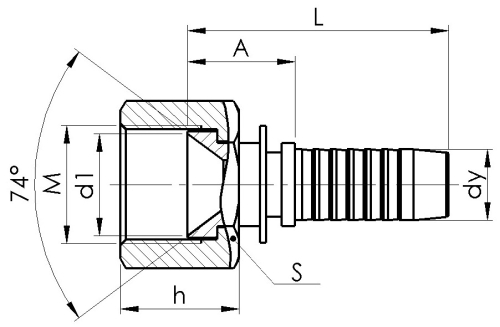 Комплект фітинга DKI прямий