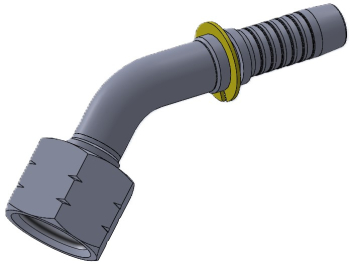 Комплект фітинга DKJ кутовий 45ﹾ