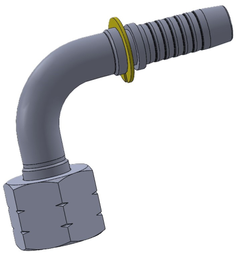 Комплект фітинга DKJ кутовий 90ﹾ