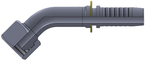 Комплект фітинга DKM кутовий 45ﹾ