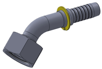 Комплект фітинга DKOS кутовий 45ﹾ