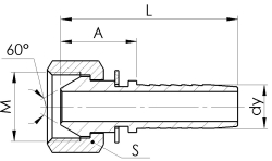 Комплект фітинга DKR прямий