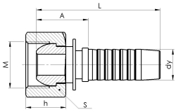 Комплект фітинга DKM прямий