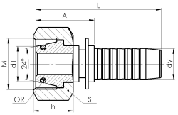 Комплект фітинга DKOL прямий
