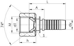 Комплект фітинга DKJ прямий