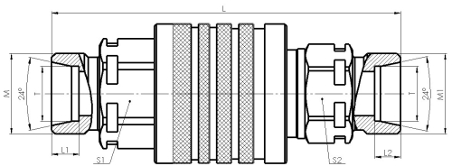 Муфта розривна (двостороння)  QR 12 СES