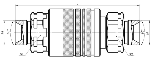 Муфта розривна (двостороння)  QR 34 СМ