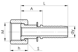 Комплект фітинга ORFS прямий