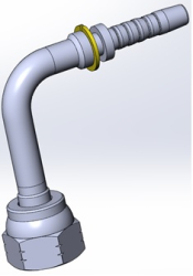 Комплект фітинга ORFS кутовий 90ﹾ подовжений