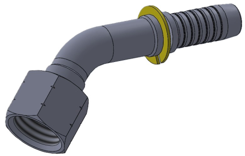 Комплект фітинга ORFS кутовий 45ﹾ