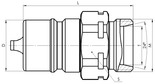 Півмуфта охоплювана QR 34M-CES