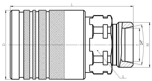 Півмуфта охоплююча QR 34F-CES