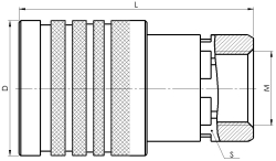 Півмуфта охоплююча QR 12F