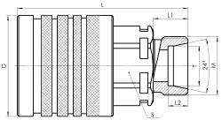 Півмуфта охоплююча QR 12F-CES