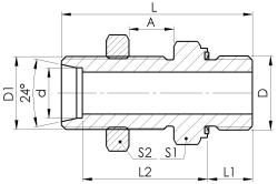 Різбове з'єднання перебірне ED